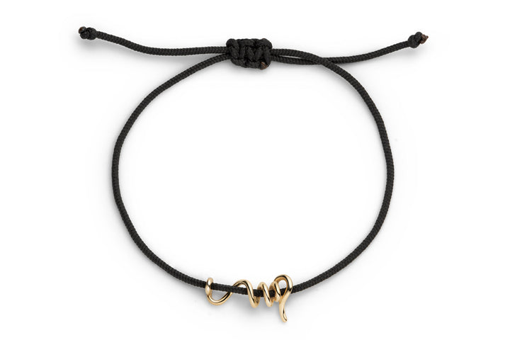 Gold Spiral 14K Gold Cord Bracelet