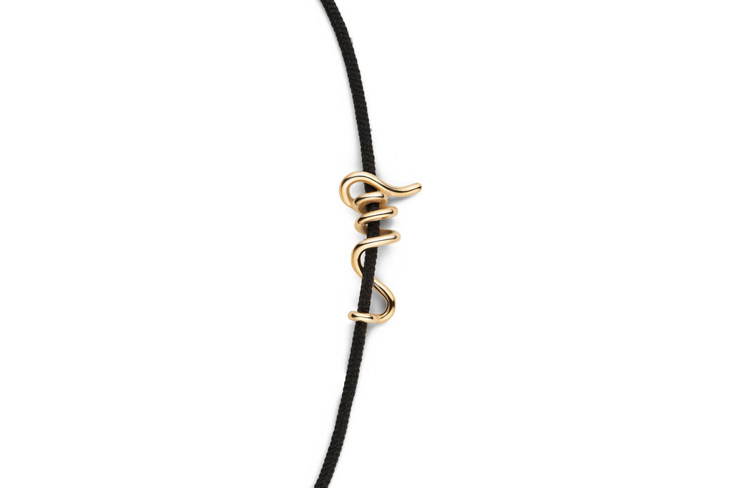 Gold Spiral 14K Gold Cord Bracelet