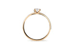 Oval Cut 14 or 18K Gold Ring w. 0.5ct Lab-Grown Diamond