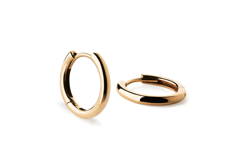 Sleek 14K Gold Hoops 10 mm