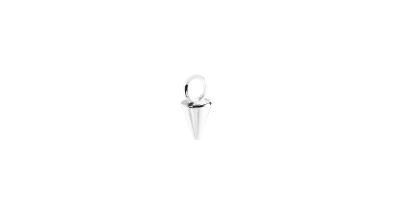 Spike 14K Whitegold Hoop Charm