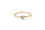 Three Prong 14K eller 18K Guld Ring m. 0.3ct Lab-Grown Diamant
