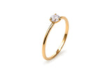 Three Prong 14K eller 18K Guld Ring m. 0.3ct Lab-Grown Diamant