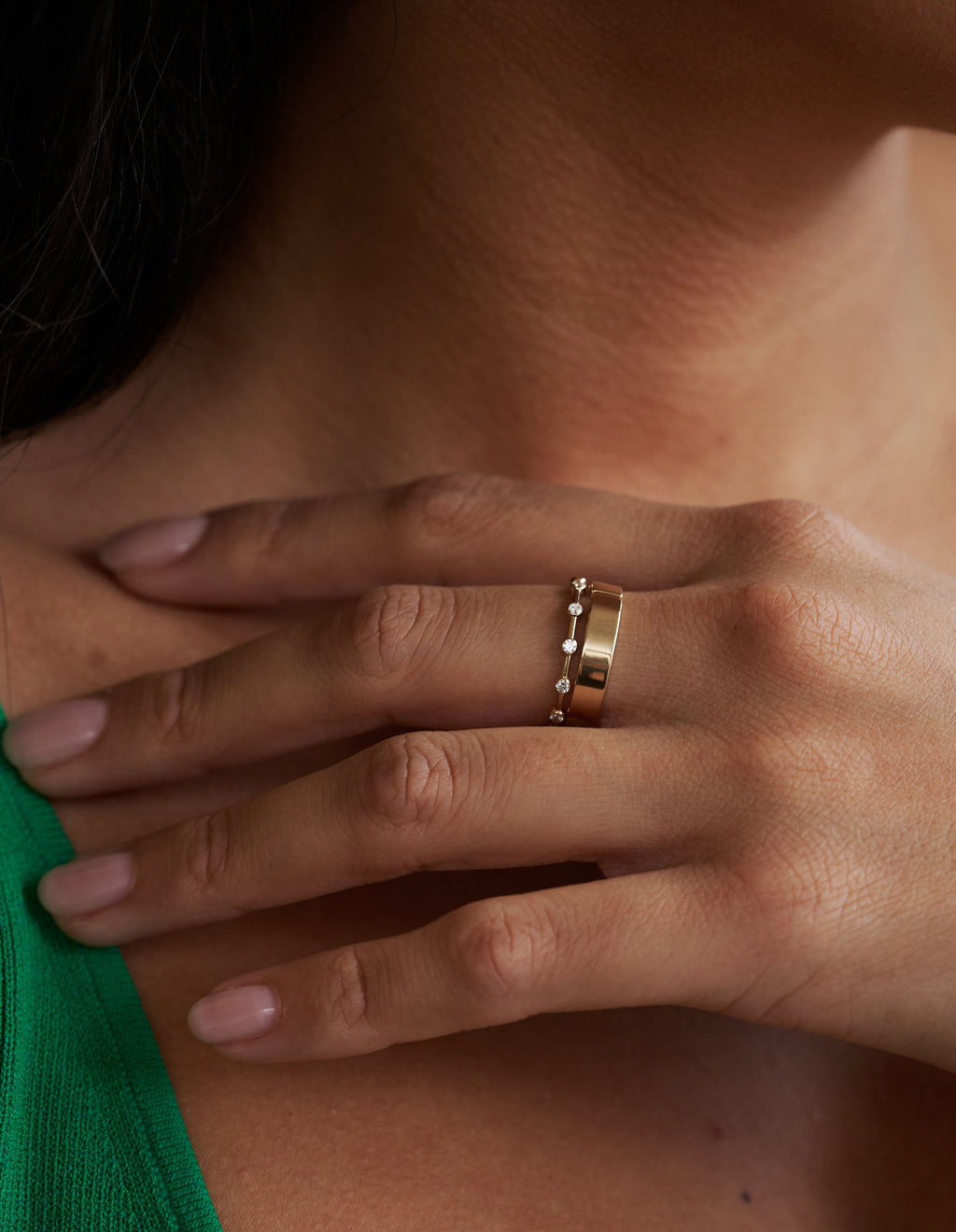 Twelve Diamond 14K Hvidguld Ring