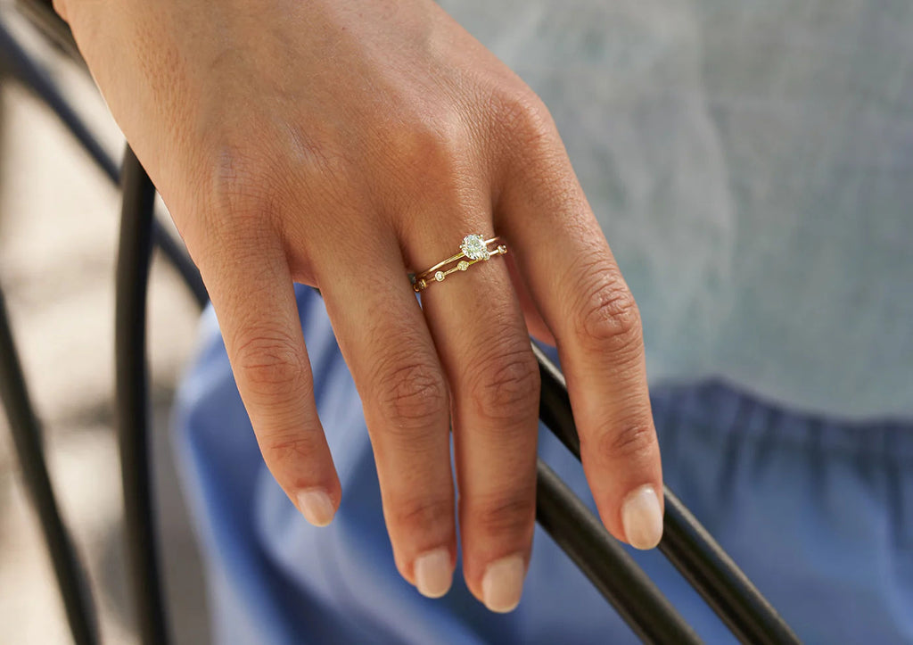 Twelve Diamond 14K Gold Band