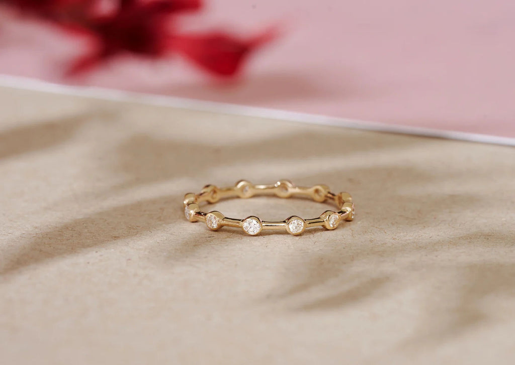 Twelve Diamond 14K Gold Band