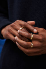 Bred åben 14K Guld Ring