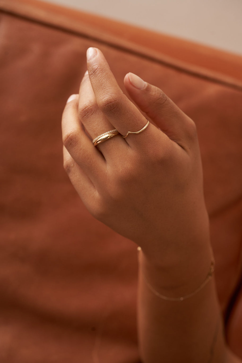 Wishbone 14K Gold Ring