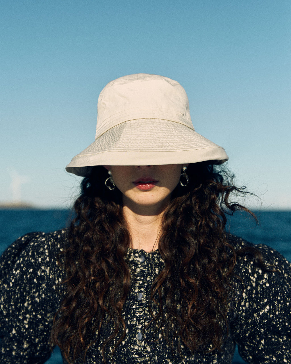 Puka Combi Sølv øreringe