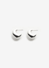 Puka II Silver Hoops