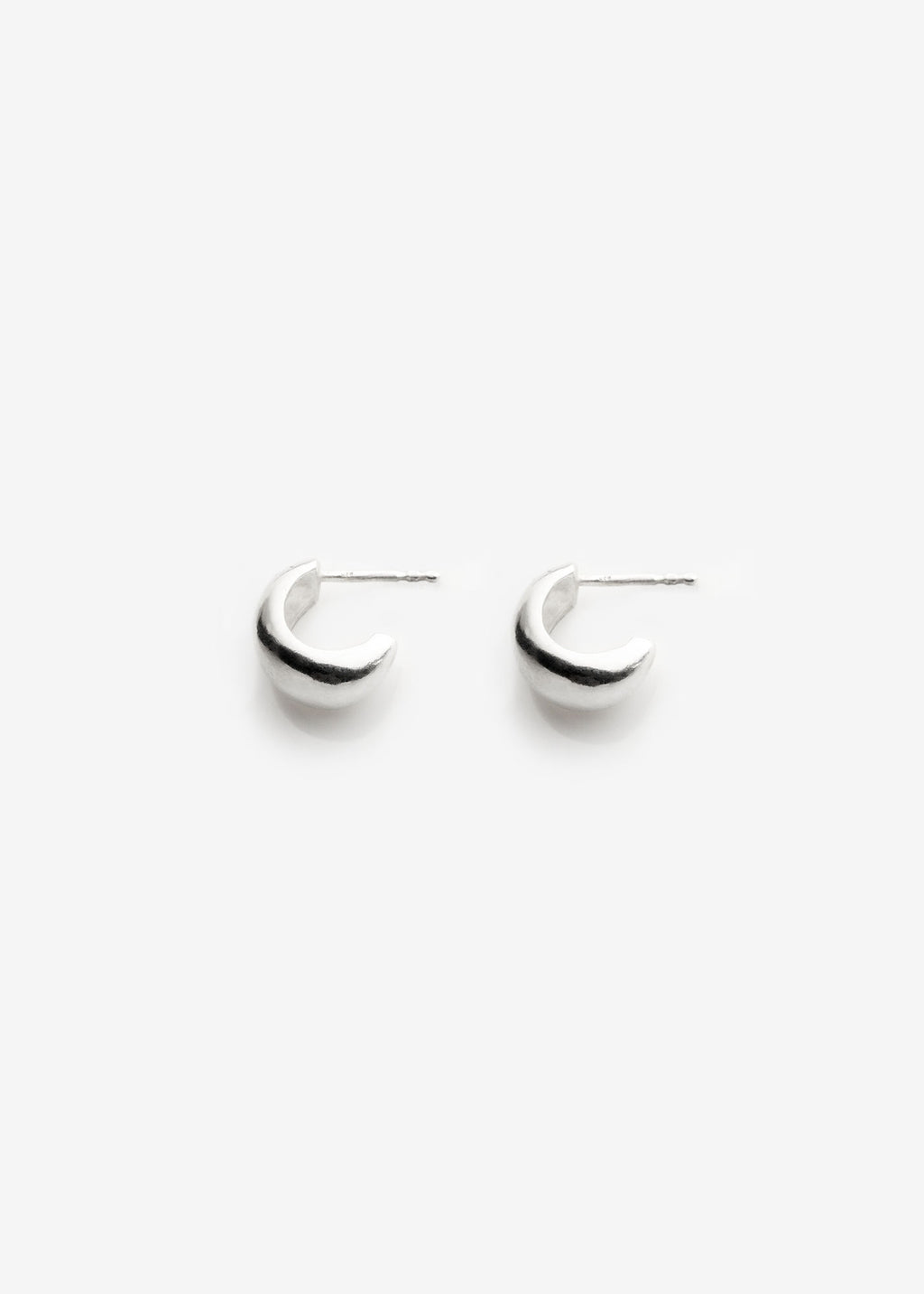 Puka I  Silver Hoops