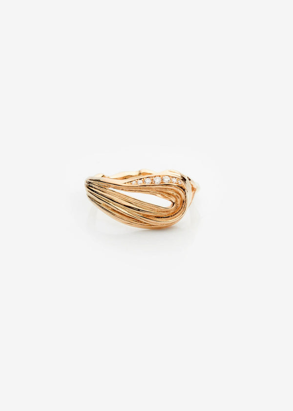 Ora Pavé 14K Gold Ring