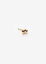 Spuma I 14K Gold Stud w. Diamond