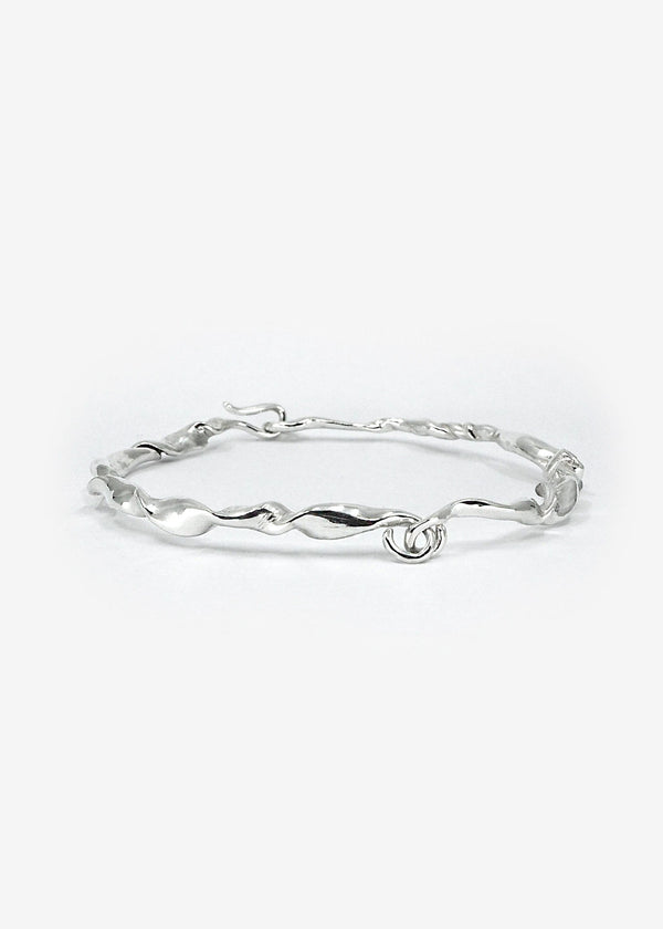 Lactuca II Silver Bangle