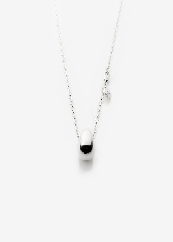 Puka Drop Silver Necklace