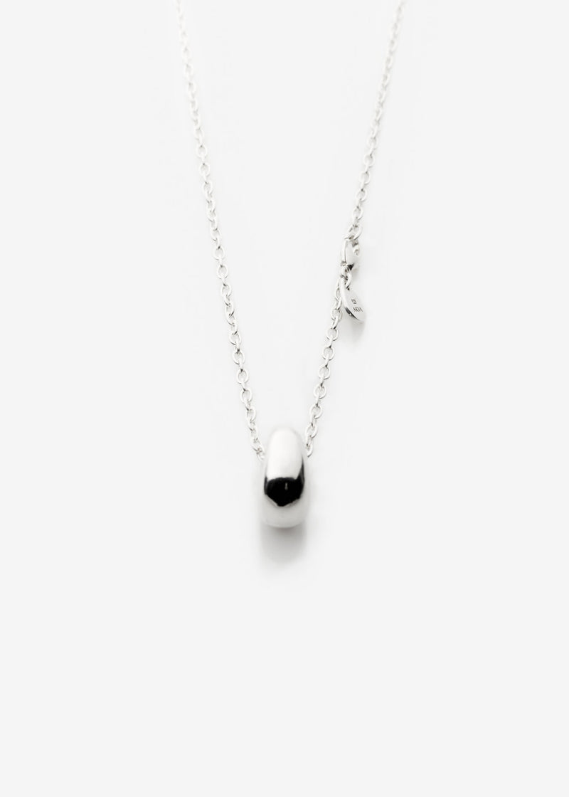 Puka Drop Silver Necklace