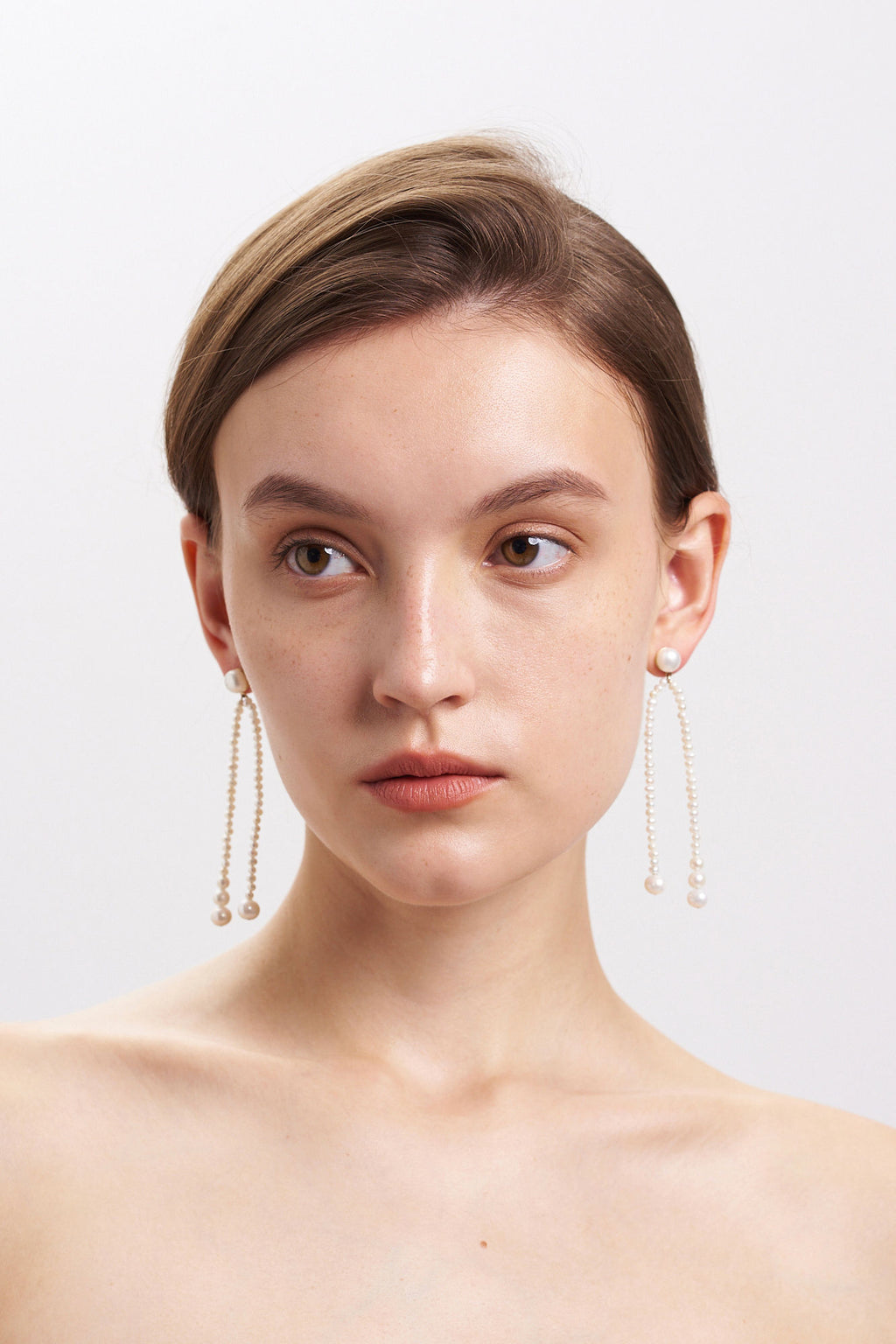 ALMA 9k Gold Earrings w. Pearl
