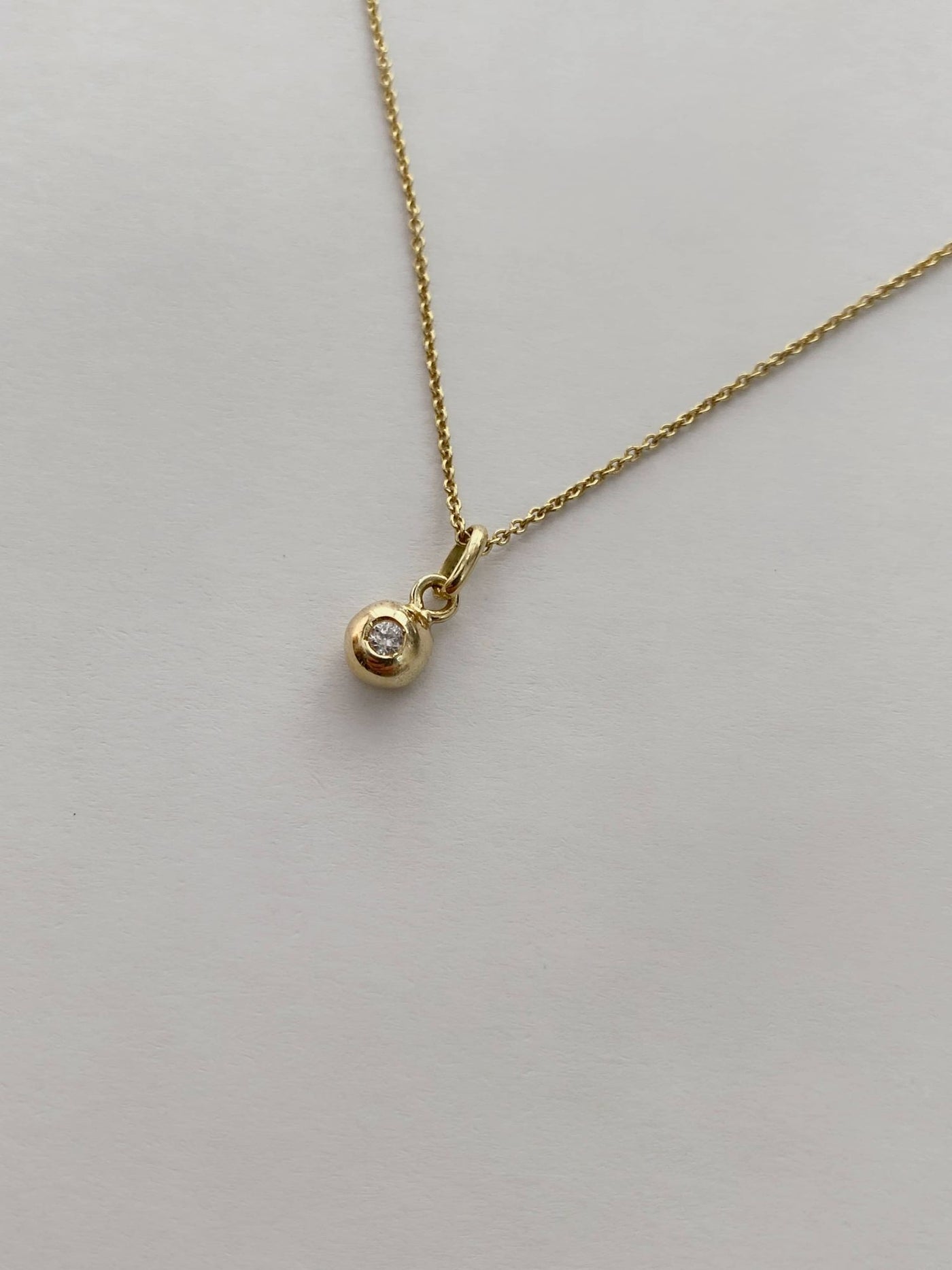 Anais Amulet 18K Fairmined Gold Necklace w. Diamond