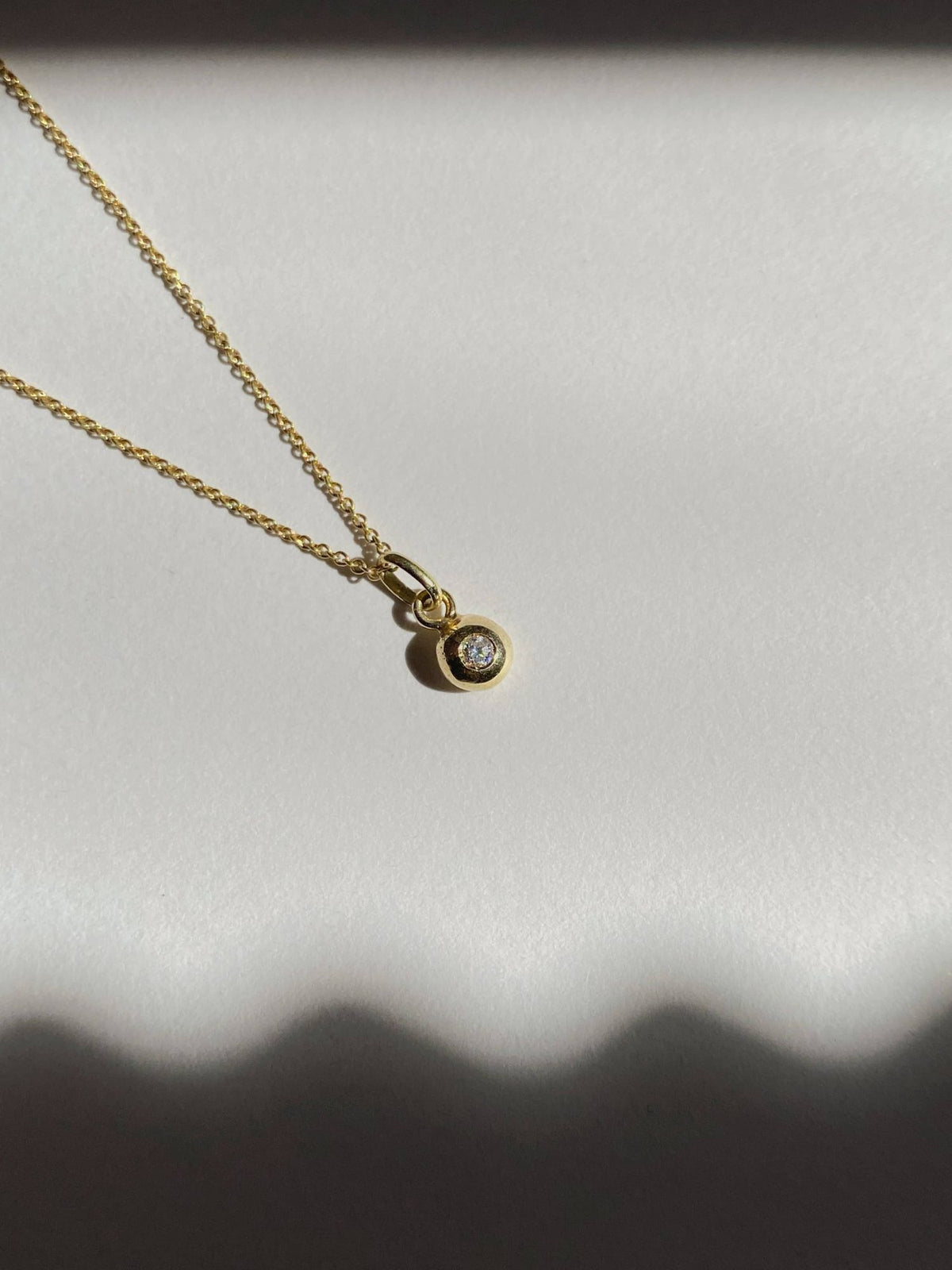 Anais Amulet 18K Fairmined Gold Necklace w. Diamond