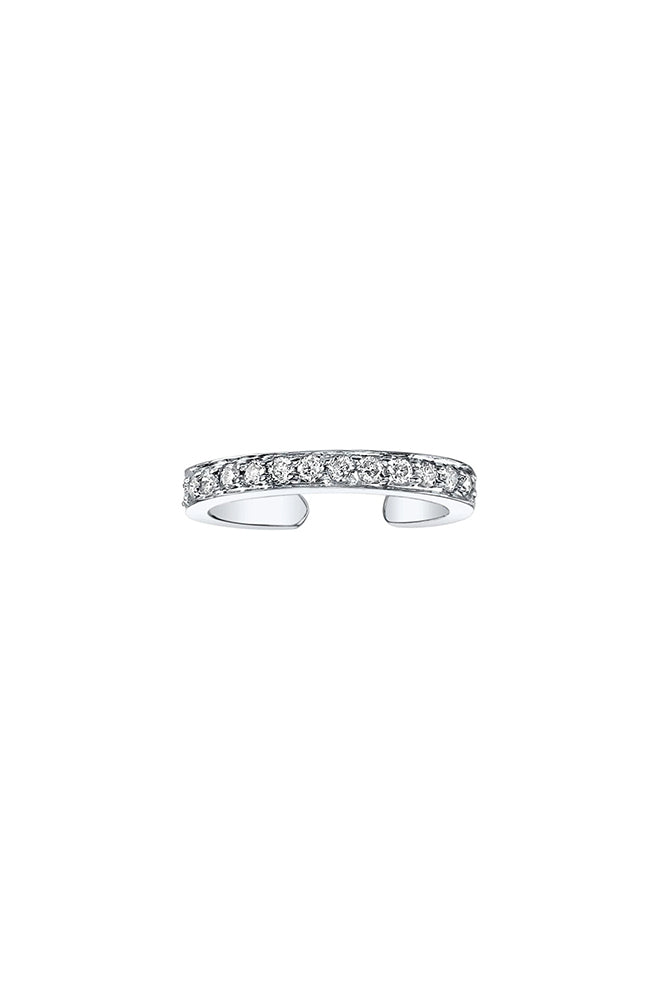 Row Diamond Ear Cuff White Gold 18K Whitegold Ear Cuff