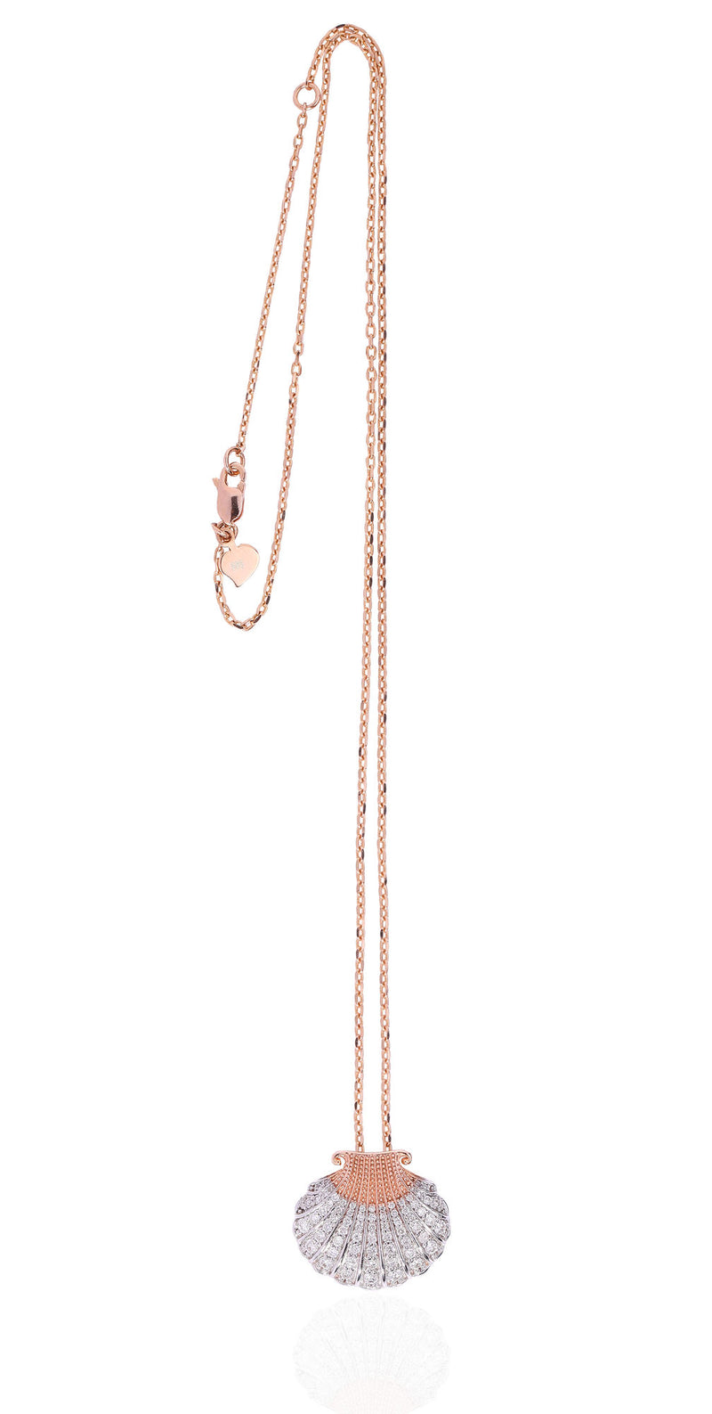 Aphrodite 14K Halskette aus Rosegold m. Diamanten