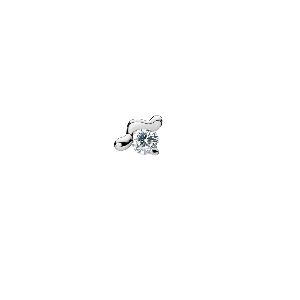 Arctic Extra Small Sølv Ørestik m. Zircon