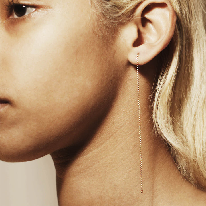 Taygeta 05 Threader 18K Guld Ørering m. Diamant