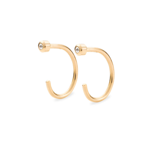 Taygeta 02 18K Gold Earrings w. Diamonds