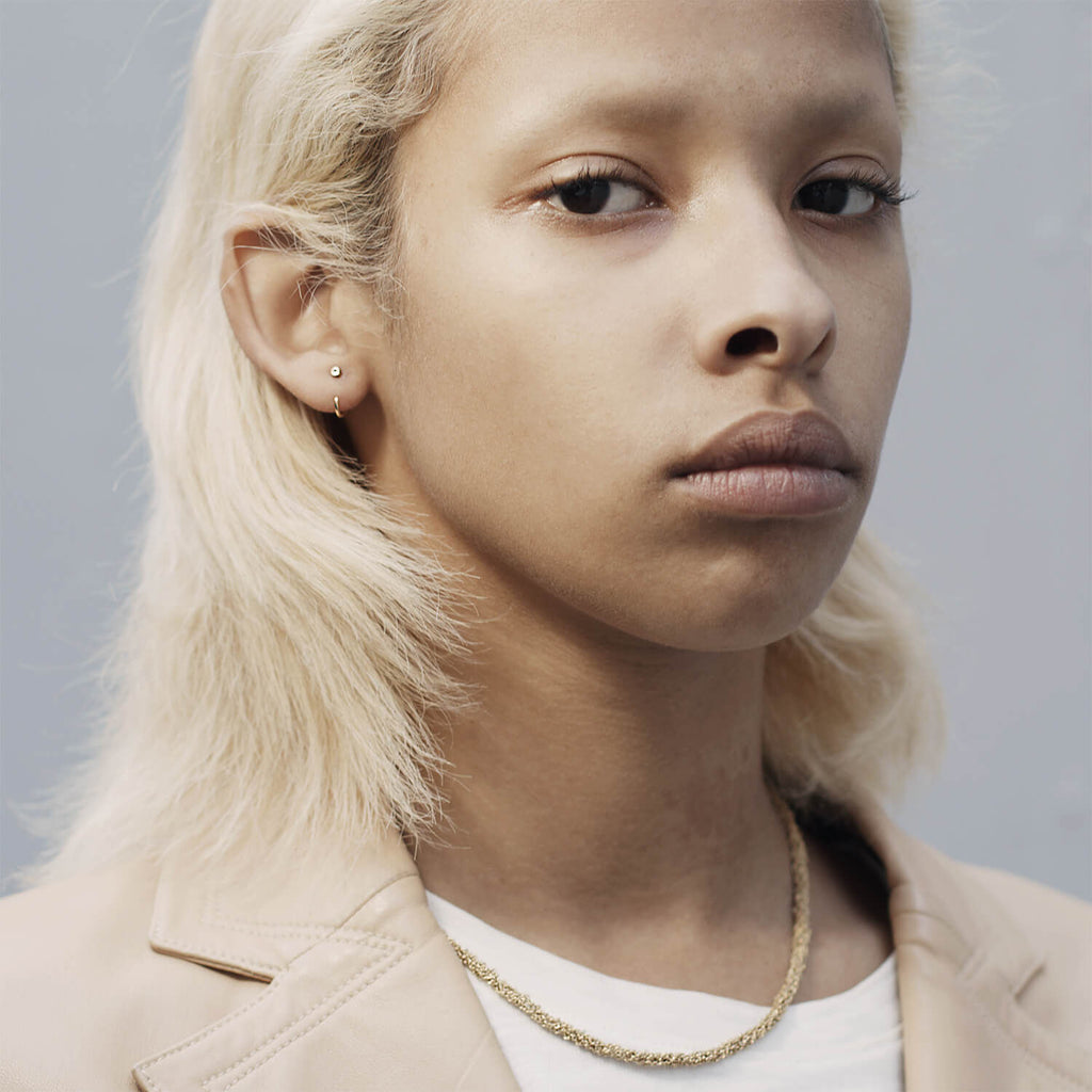 Taygeta 02 18K Gold Earrings w. Diamonds