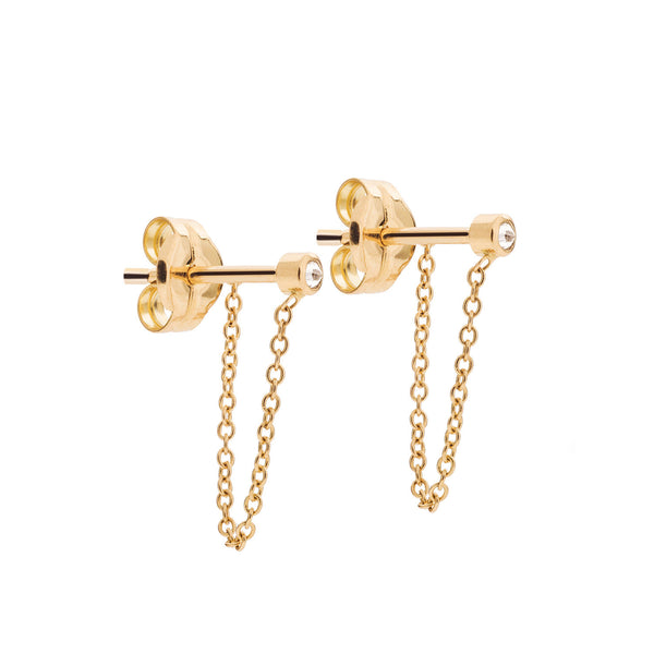 Taygeta 04 18K Gold Ohrringe w. Diamanten