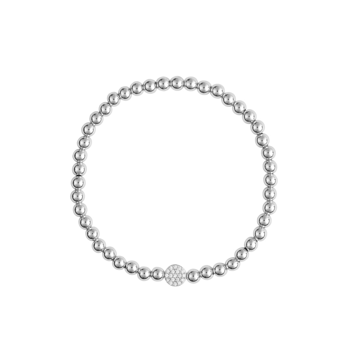 Silberscheiben -Silberarmband