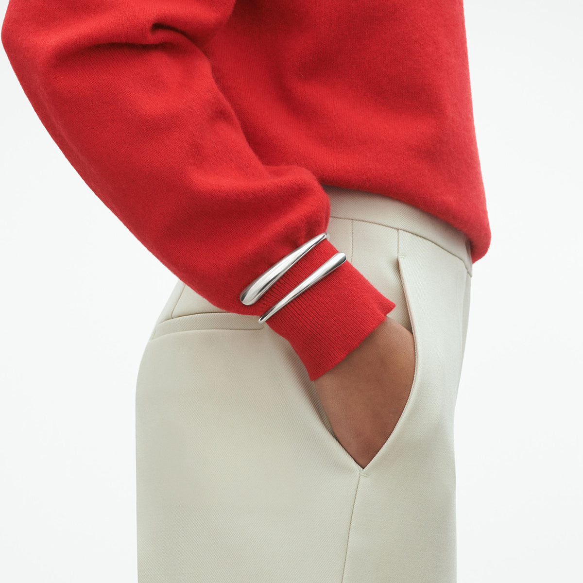 Mercy Silver Bangle