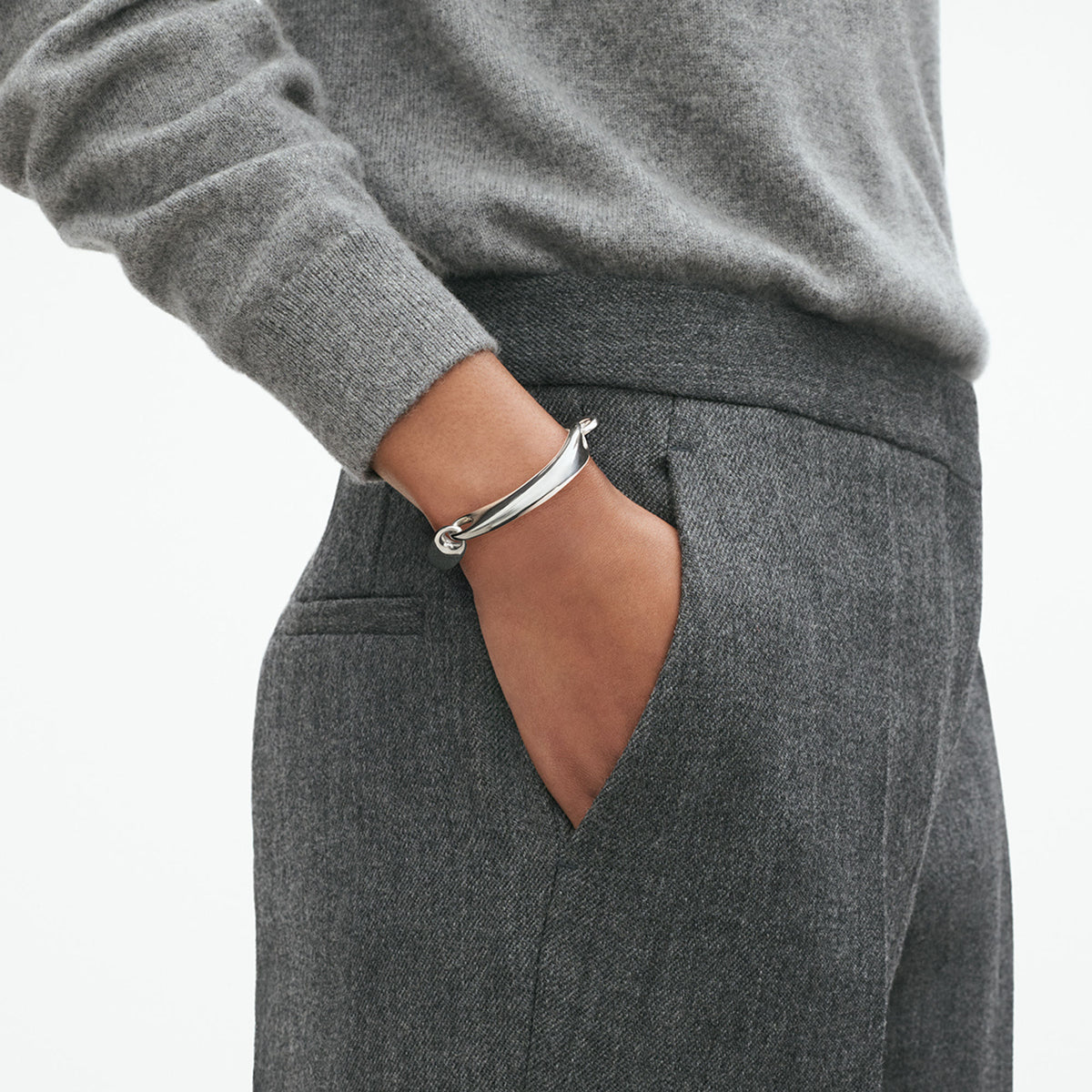 Reflect Silver Bangle