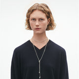 Reflect Lariat Silver Necklace