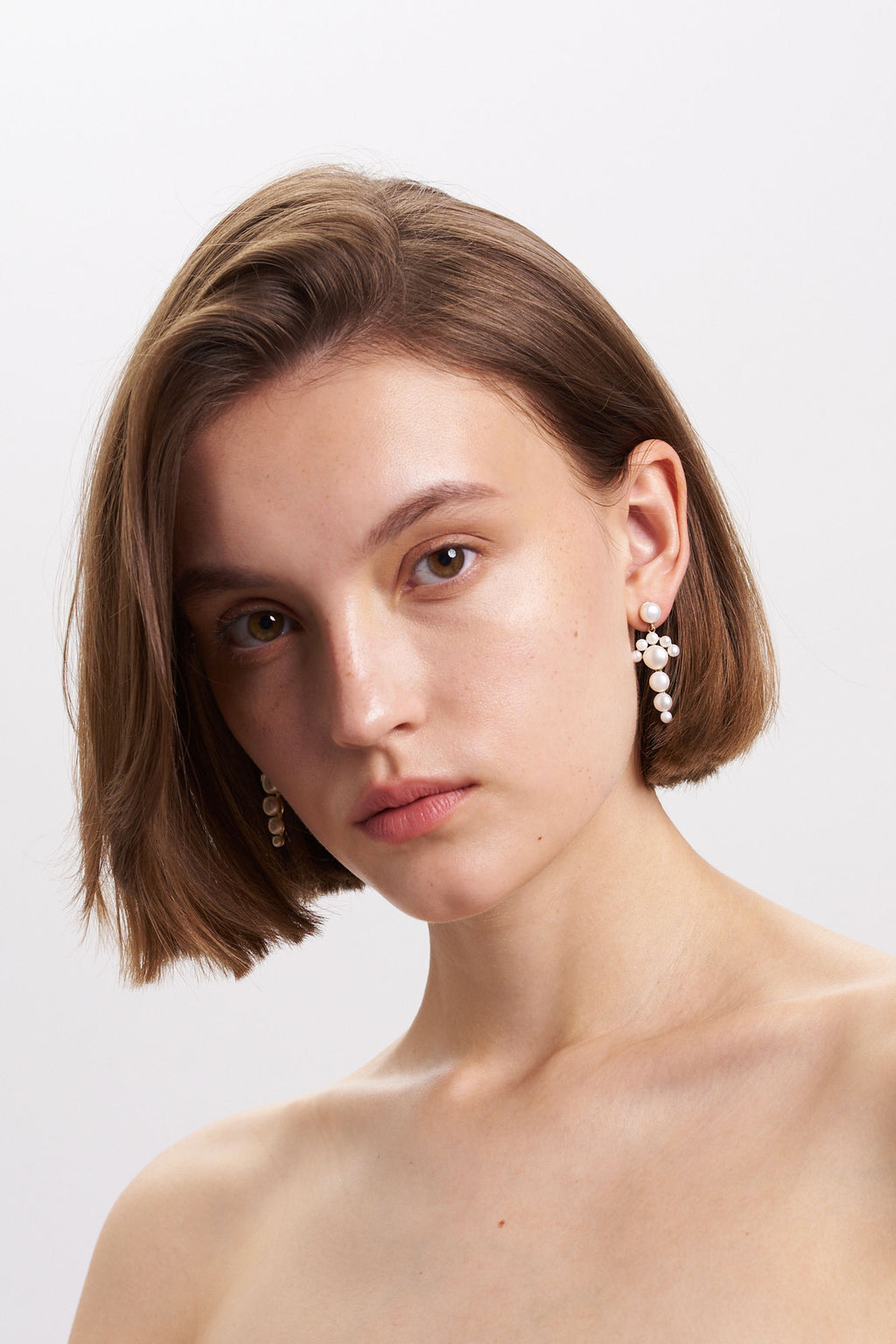 AYALLA 9k Gold Earrings w. Pearls