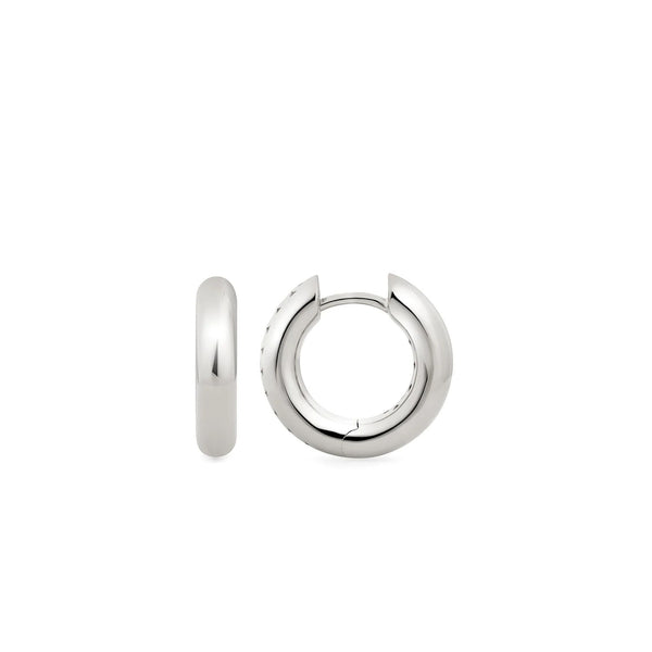 Absolut Small 18K White Gold Creoles