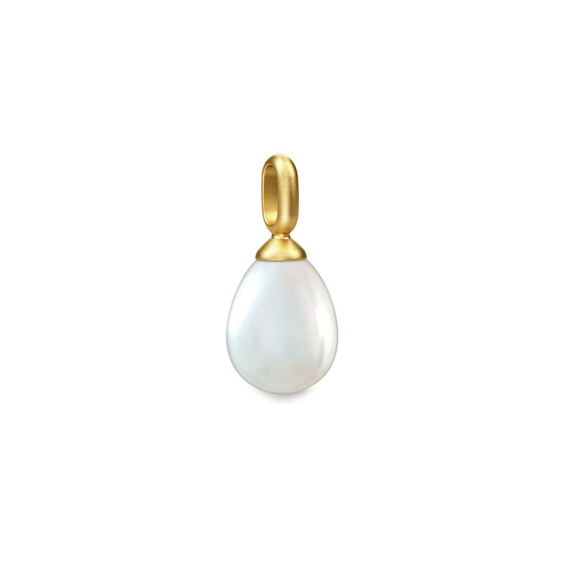 Afrodite Gold Plated Pendant w. White Pearl