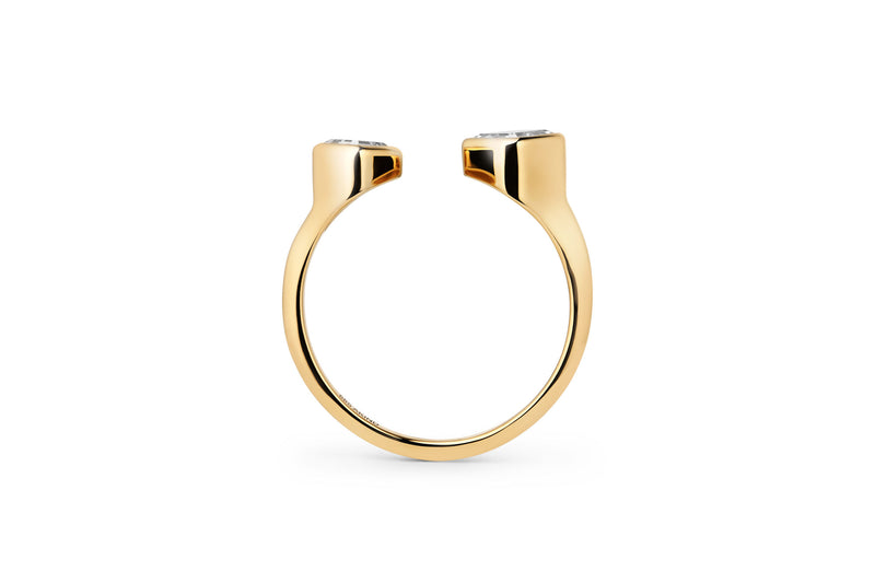 Toi Et Moi 14k or 18k Gold Ring w. Lab-Grown Diamonds