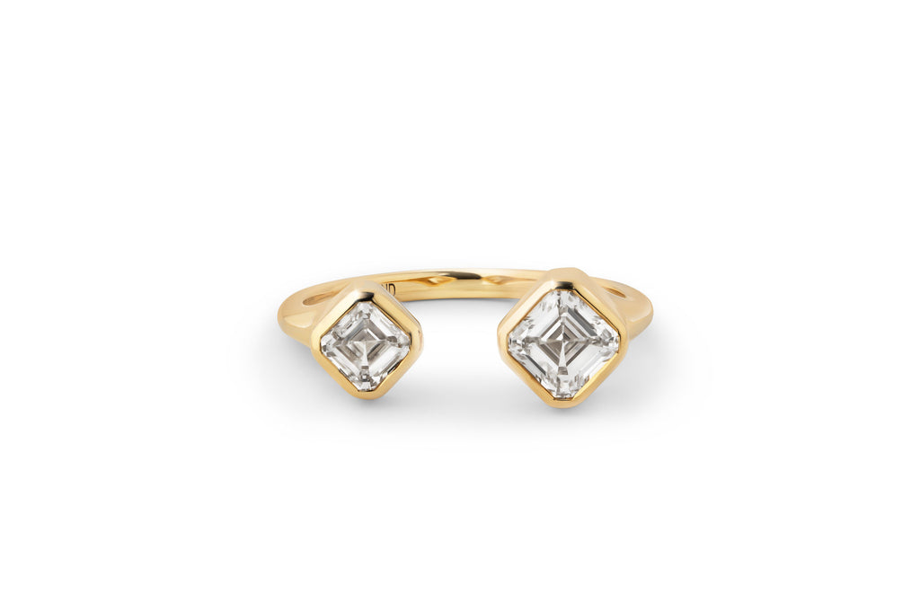 Toi Et Moi 14k or 18k Gold Ring w. Lab-Grown Diamonds