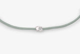 Stone Cord Green 14k Hvidguld Armbånd m. Lab-Grown Diamanter