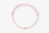 Stone Cord Pink 14k Guld m. Lab-Grown Diamanter
