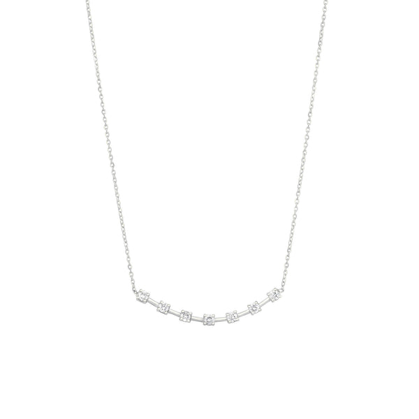 Alexa's 18K Whitegold Necklace w. Diamonds