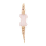 Pink Opal Alligator Bite 18K Guld Ørering