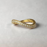 Allure Slim Fuld Pavé 14K Guld Ring m. Lab-Grown Diamanter
