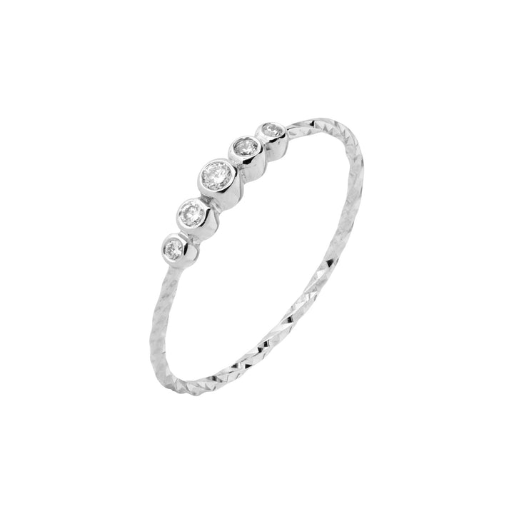 Ally 14K White Gold Ring w. Lab-Grown Diamonds