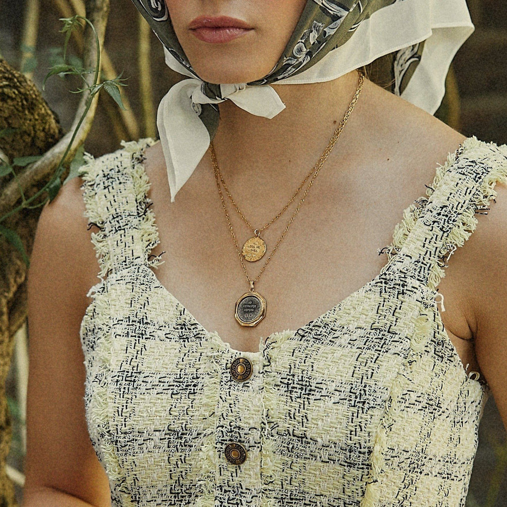 Nova y Gold Plated Halskette w. Zirkonia