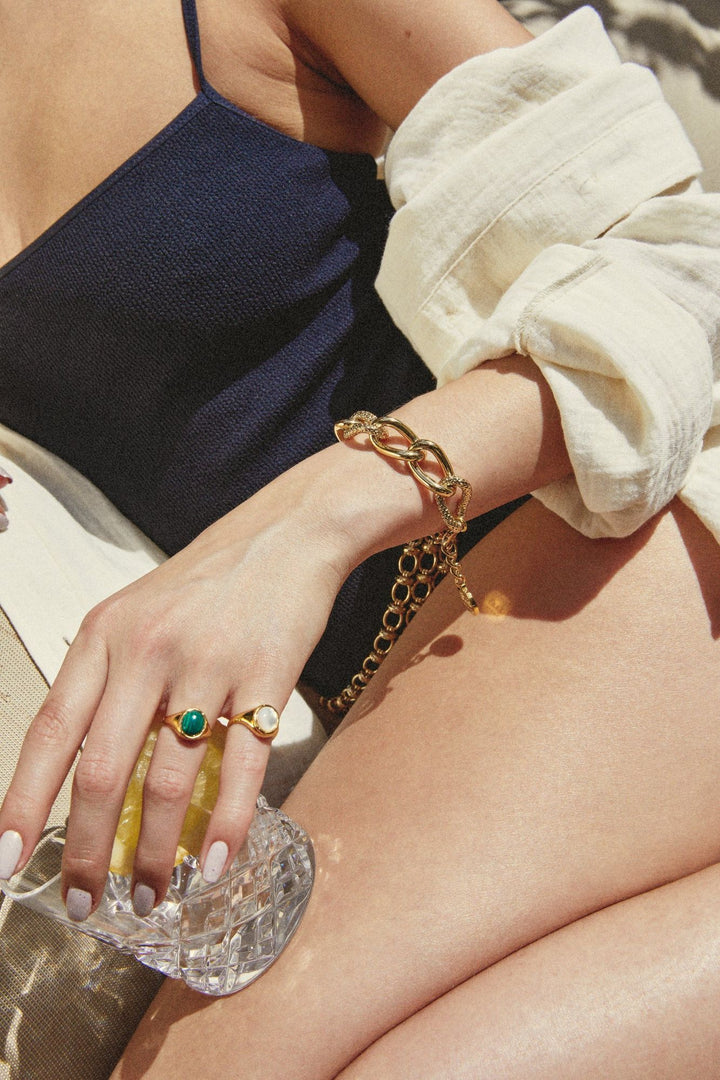 Taylor Gold Plattes Armband