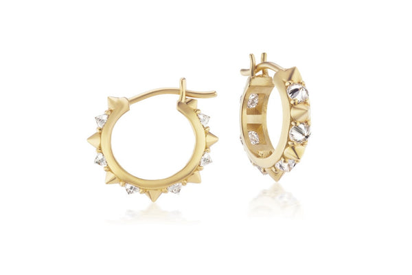 Valerie diamond mini 18K Gold Earrings