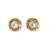 Chunky Pearl 18K Gold Plated Earrings