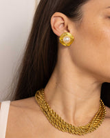 Layered Rope 18K Gold Plated Necklace